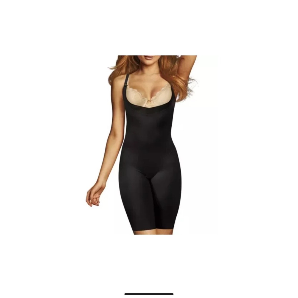 Maidenform Flexees Cool-Comfort Ultra-Firm Support Romper Sculpts Shapewear ~XL